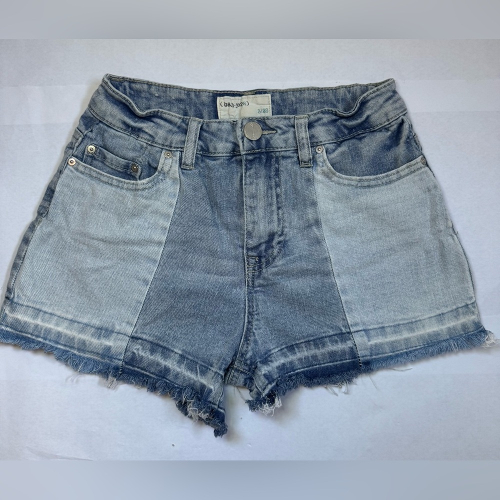 Banjara High Rise Patchwork Denim Shorts Frayed Hem Y2K Festival 3/25